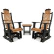 Outdoor Poly Furniture Set with Blue Ridge 2 Single Gliders & End Table by Infinity Living