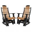 Outdoor Poly Furniture Set of 2 Blue Ridge Single Gliders by Infinity Living
