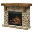 Dimplex Electric Fireplace And Fieldstone Mantel- GDS26L5-904ST