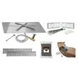 Firegear Square Paver Ready Fire Pit Burner Kit With Match Lit 25-Inch Pan And 16-Inch Burner - FPB-30SFTMSIN-PK
