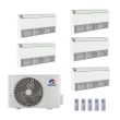 42,000 BTU Gree All Match 21 SEER2 Five Zone Floor/Ceiling Mount Mini Split Heat Pump System - R32 | 230V - 9 + 9 + 9 + 9 + 18