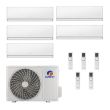 42,000 BTU Gree Sapphire 21 SEER2 Five Zone Wall Mount Mini Split Heat Pump System - R32 | 230V - 9 + 9 + 9 + 9 + 18