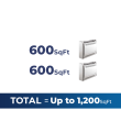 27,000 BTU 23 SEER2 ACiQ 2-Zone Floor or Ceiling Mounted Mini Split System Extreme Series - 12+12 - ACIQ-27Z-HH-M3B / 2-ACIQ-12FM-HH-MB