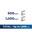 36,000 BTU 22.2 SEER2 ACiQ 2-Zone Floor or Ceiling Mounted Mini Split System Extreme Series - 12+18 - ACiQ-36Z-HH-M4 / ACIQ-12FM-HH-MB / ACIQ-18FM-HH-MB