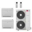 LG 36,000 BTU 2 Zone Low Wall Console Ductless Mini Split System - KUMXA361A / 2-KNMQB151A