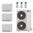 LG 36,000 BTU 3 Zone Low Wall Console Ductless Mini Split System - KUMXA361A / 2-KNUQB121A / KNMQB151A