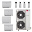 LG 36,000 BTU 4 Zone Low Wall Console Ductless Mini Split System - KUMXA361A / KNUQB091A / 3-KNUQB121A