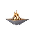 Phoenix Precast Products 30-Inch Square Oblique Gas Fire Bowl - FOS3008