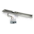 HPC 24 -Inch Gas Trough Burner Fire Pit Kit - Push Button / Flame Sensing - FPPK24-TRGH-FLEX