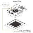 Panasonic WhisperValue Bathroom Exhaust Fan FV-0510VS1 Sizing Diagram