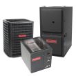 4 Ton 15.5 SEER 97% AFUE 80,000 BTU Goodman Gas Furnace and Air Conditioner System - Downflow
