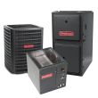 2.5 Ton 16 SEER 96% AFUE 40,000 BTU Goodman Gas Furnace and Air Conditioner System - Upflow