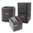 3 Ton 15.5 SEER 96% AFUE 120,000 BTU Goodman Furnace and Air Conditioner System - Downflow