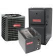 3 Ton 15 SEER 97% AFUE 100,000 BTU Goodman Gas Furnace and Heat Pump System - Upflow