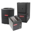 3.5 Ton 13 SEER 96% AFUE 100,000 BTU Goodman Gas Furnace and Air Conditioner System - Downflow