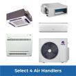 Gree Quad Zone Mini Split System - Design Your Own R32 - Select 4 Air Handlers
