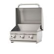 Bull 23" Grill Head 3 Burner 45,000 BTU's Pro-Grade Flat Top - 97008/9 - Open View Left