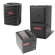 3 Ton 13 SEER 96% AFUE 80,000 BTU Goodman Gas Furnace and Air Conditioner System - Upflow