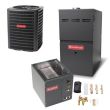 2.5 Ton 13 SEER 80% AFUE 60,000 BTU Goodman Gas Furnace and Air Conditioner System - Upflow