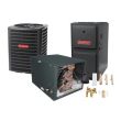 1.5 Ton 13 SEER 96% AFUE 60,000 BTU Goodman Gas Furnace and Air Conditioner System - Horizontal