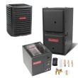 2.5 Ton 14 SEER 96% AFUE 120,000 BTU Goodman Gas Furnace and Air Conditioner System - Upflow