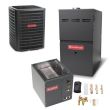 4 Ton 14 SEER 80% AFUE 80,000 BTU Goodman Gas Furnace and Air Conditioner System - Upflow