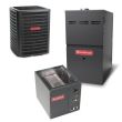 1.5 Ton 14 SEER 80% AFUE 100,000 BTU Goodman Gas Furnace and Air Conditioner System - Upflow