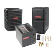 3.5 Ton 14.5 SEER 96% AFUE 120,000 BTU Goodman Gas Furnace and Air Conditioner System - Vertical