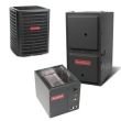 1.5 Ton 15 SEER 96% AFUE 40,000 BTU Goodman Gas Furnace and Air Conditioner System - Upflow