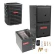2 Ton 15 SEER 97% AFUE 80,000 BTU Goodman Gas Furnace and Air Conditioner System - Upflow