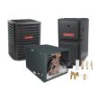 2 Ton 14.5 SEER 96% AFUE 100,000 BTU Goodman Gas Furnace and Air Conditioner System - Horizontal