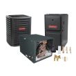 4 Ton 14 SEER 96% AFUE 120,000 BTU Goodman Gas Furnace and Air Conditioner System - Horizontal