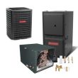 2.5 Ton 14 SEER 96% AFUE 100,000 BTU Goodman Gas Furnace and Air Conditioner System - Horizontal