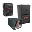 2.5 Ton 14 SEER 97% AFUE 100,000 BTU Goodman Gas Furnace and Air Conditioner System - Horizontal
