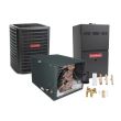 2.5 Ton 14 SEER 80% AFUE 80,000 BTU Goodman Gas Furnace and Air Conditioner System - Horizontal