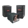 2 Ton 14 SEER 96% AFUE 80,000 BTU Goodman Gas Furnace and Air Conditioner System - Horizontal
