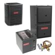 1.5 Ton 15 SEER 97% AFUE 80,000 BTU Goodman Gas Furnace and Air Conditioner System - Upflow
