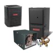 2.5 Ton 15 SEER 96% AFUE 120,000 BTU Goodman Gas Furnace and Air Conditioner System - Horizontal