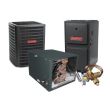 2.5 Ton 15 SEER 96% AFUE 120,000 BTU Goodman Gas Furnace and Air Conditioner System - Horizontal