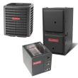 3 Ton 16 SEER 96% AFUE 120,000 BTU Goodman Gas Furnace and Air Conditioner System - Vertical