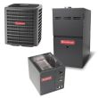 4 Ton 16 SEER 80% AFUE 80,000 BTU Goodman Gas Furnace and Air Conditioner System - Vertical