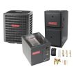 4 Ton 15 SEER 96% AFUE 120,000 BTU Goodman Gas Furnace and Air Conditioner System - Upflow
