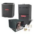 3 Ton 15.5 SEER 80% AFUE 60,000 BTU Goodman Gas Furnace and Air Conditioner System - Horizontal