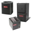3.5 Ton 14 SEER 96% AFUE 100,000 BTU Goodman Gas Furnace and Heat Pump System - Vertical