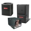 2.5 Ton 14.5 SEER 96% AFUE 100,000 BTU Goodman Gas Furnace and Heat Pump System - Horizontal