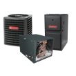 2 Ton 15 SEER 92% AFUE 60,000 BTU Goodman Gas Furnace and Heat Pump System - Horizontal