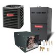 1.5 Ton 14.5 SEER 80% AFUE 60,000 BTU Goodman Gas Furnace and Heat Pump System - Horizontal