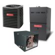3 Ton 14 SEER 80% AFUE 100,000 BTU Goodman Gas Furnace and Heat Pump System - Horizontal