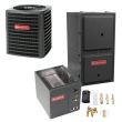 2.5 Ton 16 SEER 97% AFUE 100,000 BTU Goodman Gas Furnace and Heat Pump System - Vertical