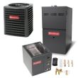 3.5 Ton 15 SEER 80% AFUE 80,000 BTU Goodman Gas Furnace and Heat Pump System - Vertical